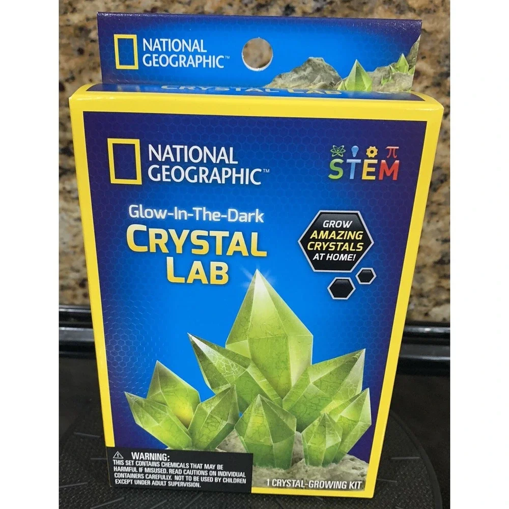 National Geographic STEM Green Crystal Growing Lab DIY Crystal Creation [B46]